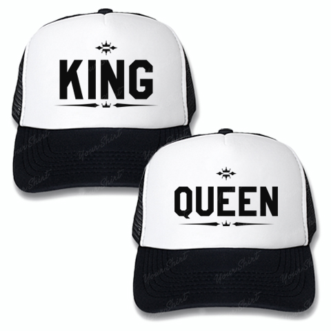 Парні кепки King & Queen 01
